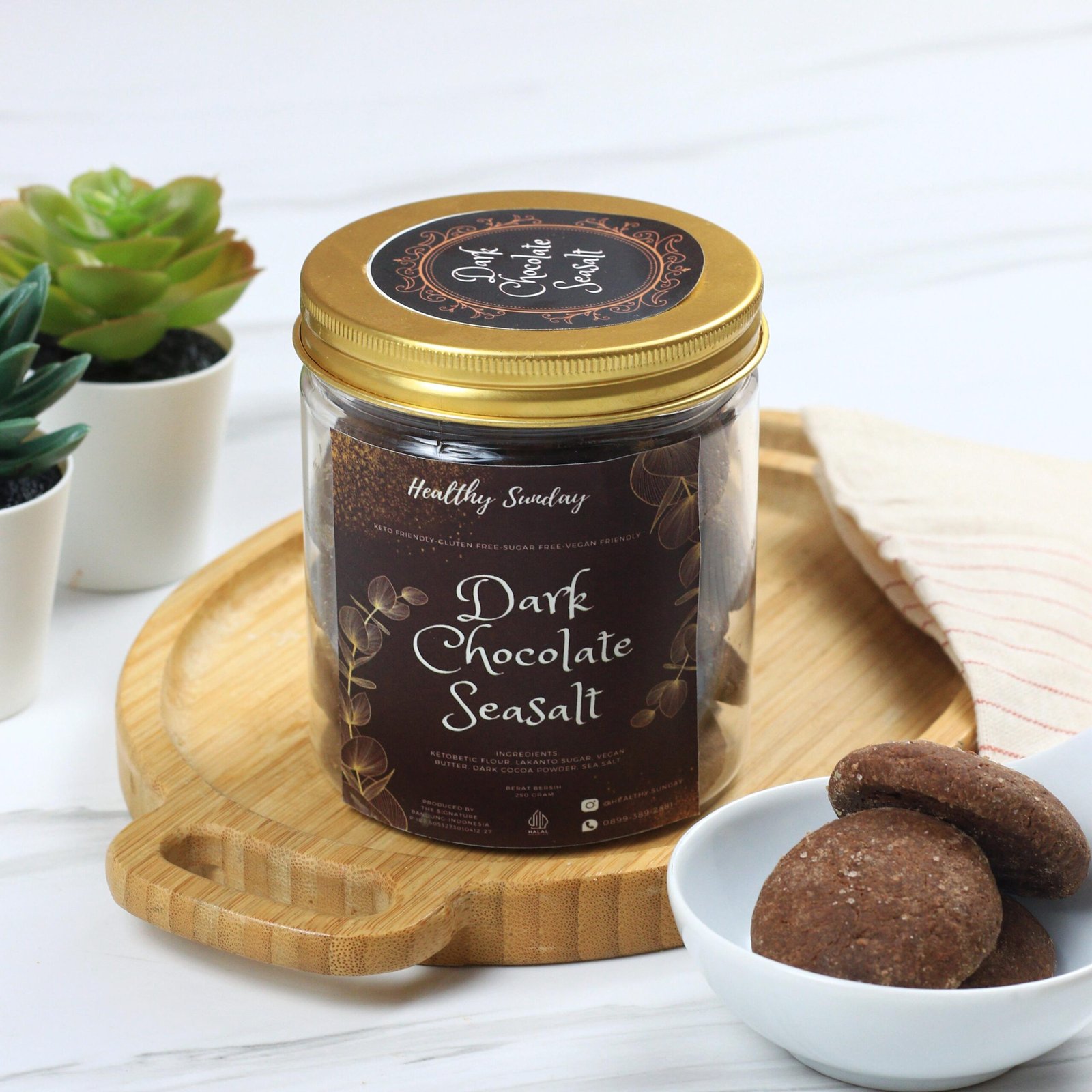 Dark chocolate seasalt